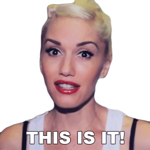 This Is It Gwen Stefani Sticker - This Is It Gwen Stefani No Doubt Stickers