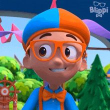 Smiling Blippi GIF - Smiling Blippi Blippi Wonders Educational Cartoons For Kids GIFs