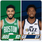 Boston Celtics (93) Vs. Utah Jazz (68) Third-fourth Period Break GIF - Nba Basketball Nba 2021 GIFs