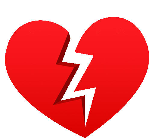 Broken Heart Symbols Sticker - Broken Heart Symbols Joypixels Stickers