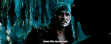 Pirates Of The Caribbean Will Turner GIF - Pirates Of The Caribbean Will Turner Leave The Sea Forever GIFs