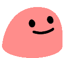 Blob Smile Sticker