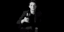 Matthew Goode Wine GIF - Matthew Goode Wine Smile GIFs