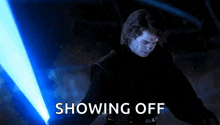 Anakin Lightsaber Spin GIF - Anakin Lightsaber Spin Hayden Christensen GIFs