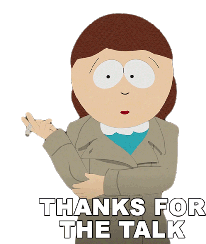 Thanks For The Talk Liane Cartman Sticker - Thanks For The Talk Liane Cartman South Park Stickers