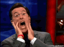 Stephen Colbert Shocked GIF