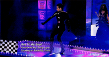 a woman dancing on a stage with a sign that says got to be real performed by cheryl lynn