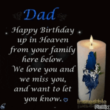 Happy Birthday In Heaven Happy Birthday Dad GIF