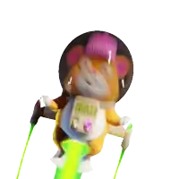 a hamster wearing a helmet that says $ grind