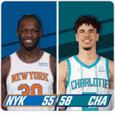 New York Knicks (55) Vs. Charlotte Hornets (58) Half-time Break GIF - Nba Basketball Nba 2021 GIFs