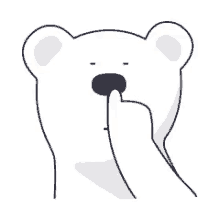 nose kiss bear polar bear cant reach it