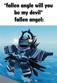 a fallen angle will you be my devil " fallen angel "