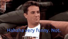 Yeah Very Funny Friends GIF - Yeah Very Funny Friends Chandler GIFs