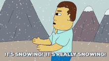 Its Snowing Shocked GIF - Its Snowing Shocked GIFs