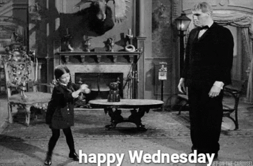 Wednesday Addams Happy Wednesday GIF (Wednesday Addams Happy Wednesday ...