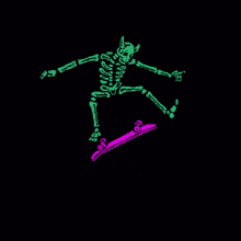 Skeleton Skate GIF