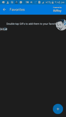 a screen shot of the tiffsy app on a smartphone