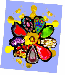 polaroid flower art gif