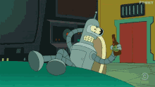 Bender Burping - Futurama GIF - Futurama Bender Drinking GIFs
