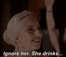 Lady Gaga Ignore Her She Drinks GIF - Lady Gaga Ignore Her She Drinks Ahs GIFs