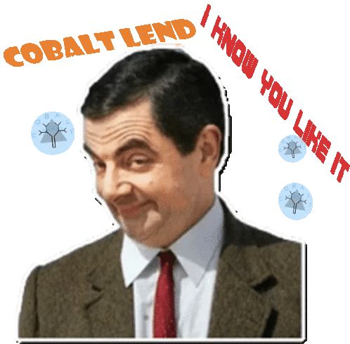 Cobaltlend Mr Bean Sticker - Cobaltlend Mr Bean Crypto Stickers