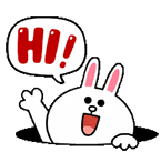 Hi Bunny Sticker - Hi Bunny Smile Stickers