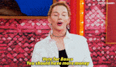 a woman in a white shirt says " vote for bosco you should have more money "