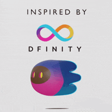 a poster that says ' inspired by dfinity ' on the top