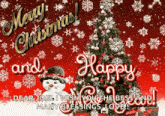 Merry Christmas Happy New Year GIF - Merry Christmas Happy New Year Merry Christmas And A Happy New Year GIFs