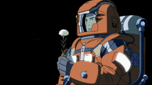Astronaut Anime GIF - Astronaut Anime Flower GIFs