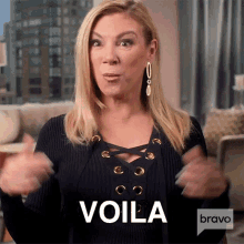Voila Real Housewives Of New York GIF - Voila Real Housewives Of New York Tada GIFs