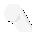 a close up of a white circle with black dots on it .