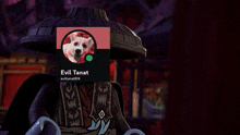 evil tanat has a picture of a dog in his profile