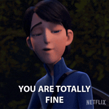 You Are Totally Fine Jim Lake Jr GIF - You Are Totally Fine Jim Lake Jr Trollhunters Tales Of Arcadia GIFs