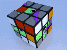 Rubiks Cube Glep GIF - Rubiks Cube Glep Smilingfriends GIFs