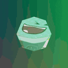 a cartoon drawing of a coca cola can with a smile on it