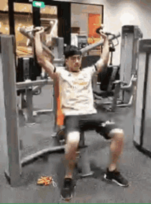 Shoulder Press Gym GIF