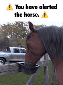 Horse Alert GIF - Horse Alert You Have Alerted The Horse GIFs