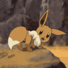 Eevee Eevee Pokemon GIF - Eevee Eevee Pokemon Cleaning GIFs
