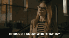 Should I Know Who That Is Amy Ryan GIF - Should I Know Who That Is Amy Ryan Carol Jensen GIFs