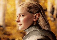 lord of the rings rings of power galadriel morfydd clark smile
