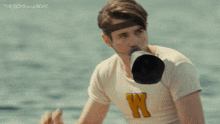 Waving The Boys In The Boat GIF - Waving The Boys In The Boat Hello GIFs