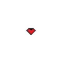 a pixel art illustration of a broken heart on a white background