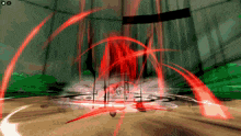 a screenshot of a video game with a red circle in the middle of it