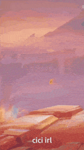 a girl in a red dress and a hat is dancing with the word cici in the bottom right corner