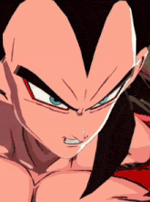 a close up of a cartoon character 's face with his mouth open
