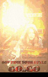 a poster that says ' sgv free your style go go '