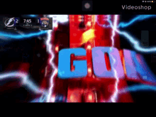 a screenshot of a video showing a lightning game being played