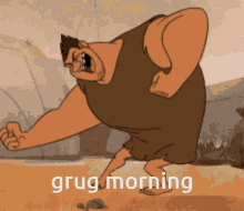 Grug Morning Grug GIF - Grug Morning Grug The Croods GIFs