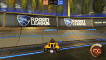 rocket league soccer car video game play